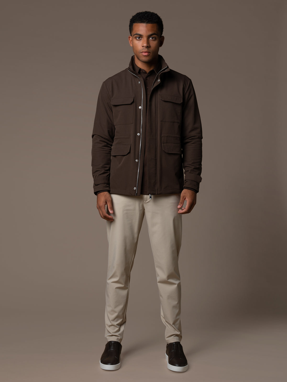 Tech Field Jacket - Brown
