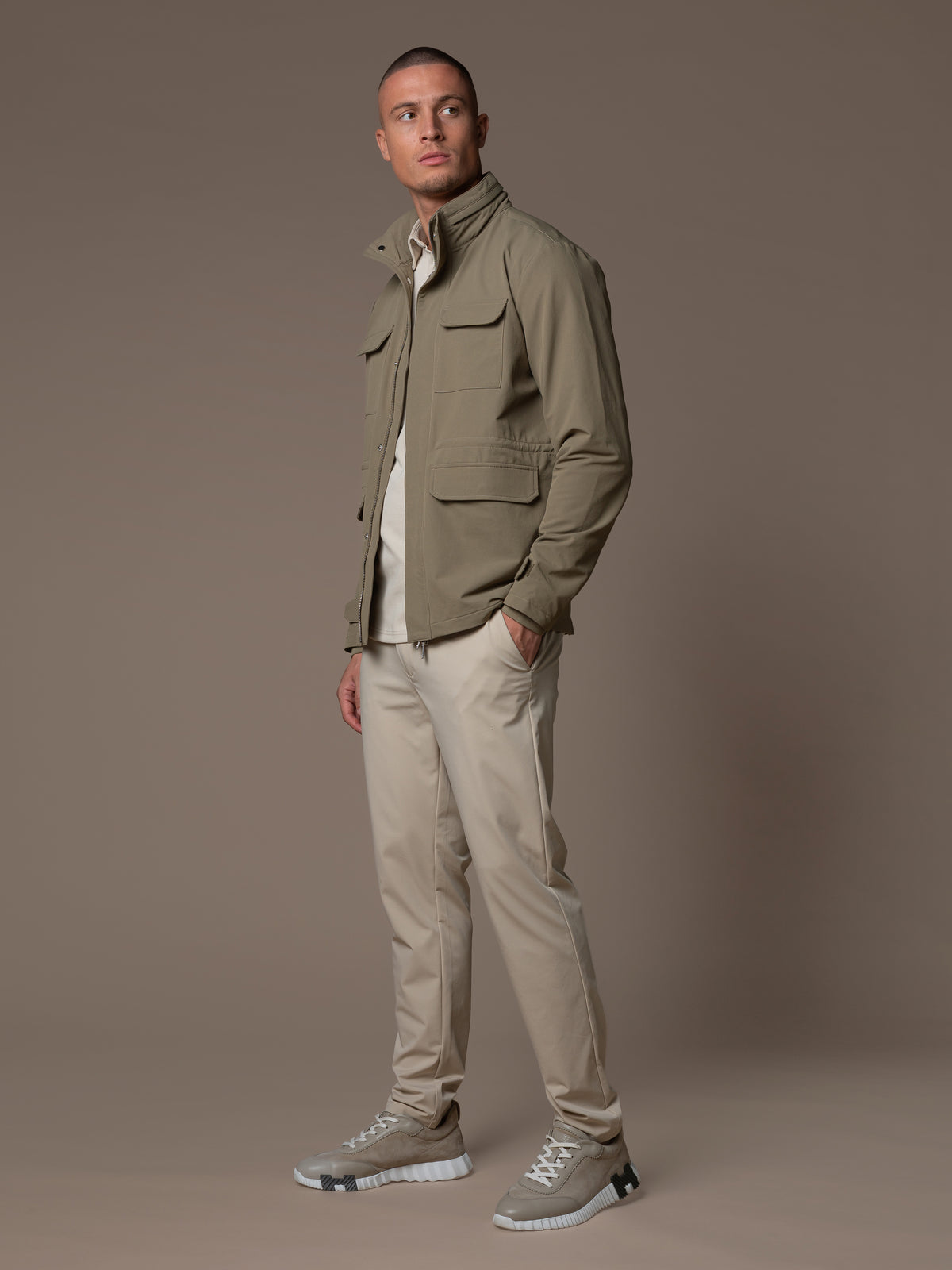 Tech Field Jacket - Taupe