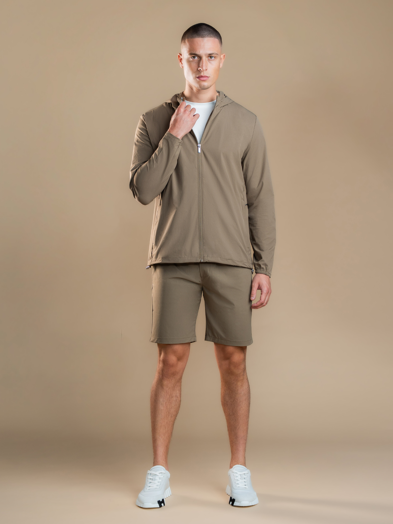Tech Windbreaker Set - Mocca