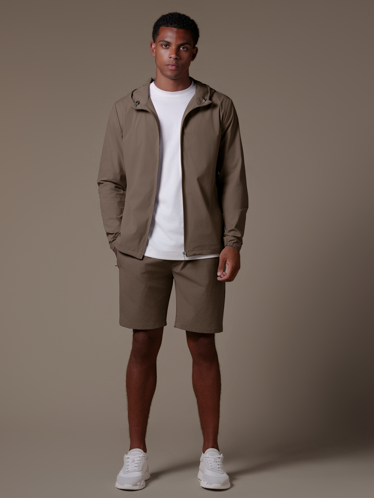 Tech Windbreaker Set - Mocca