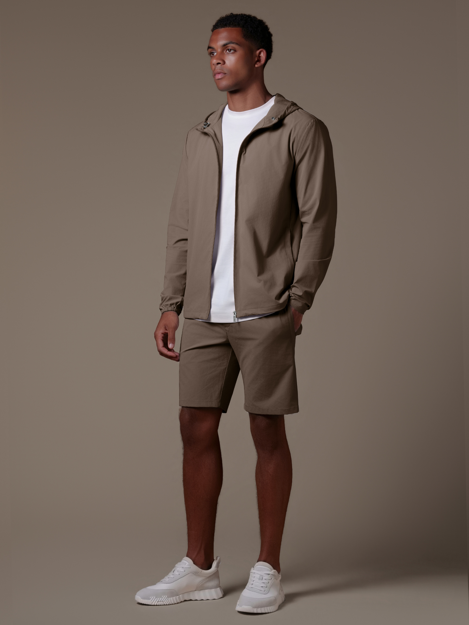 Tech Windbreaker Set - Mocca