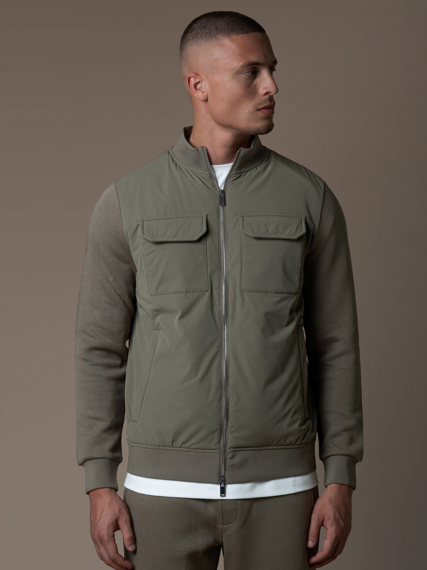 Hybrid Jacket - Taupe