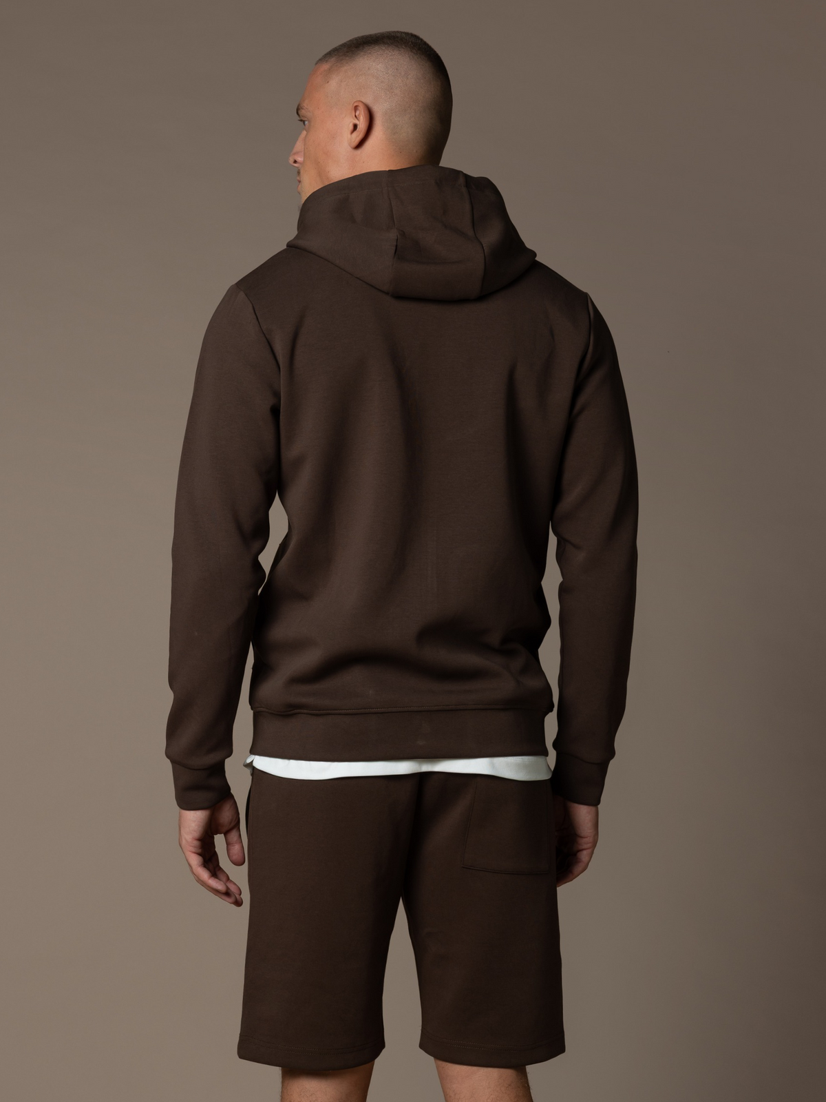 Interlock Flow Short Set - Brown