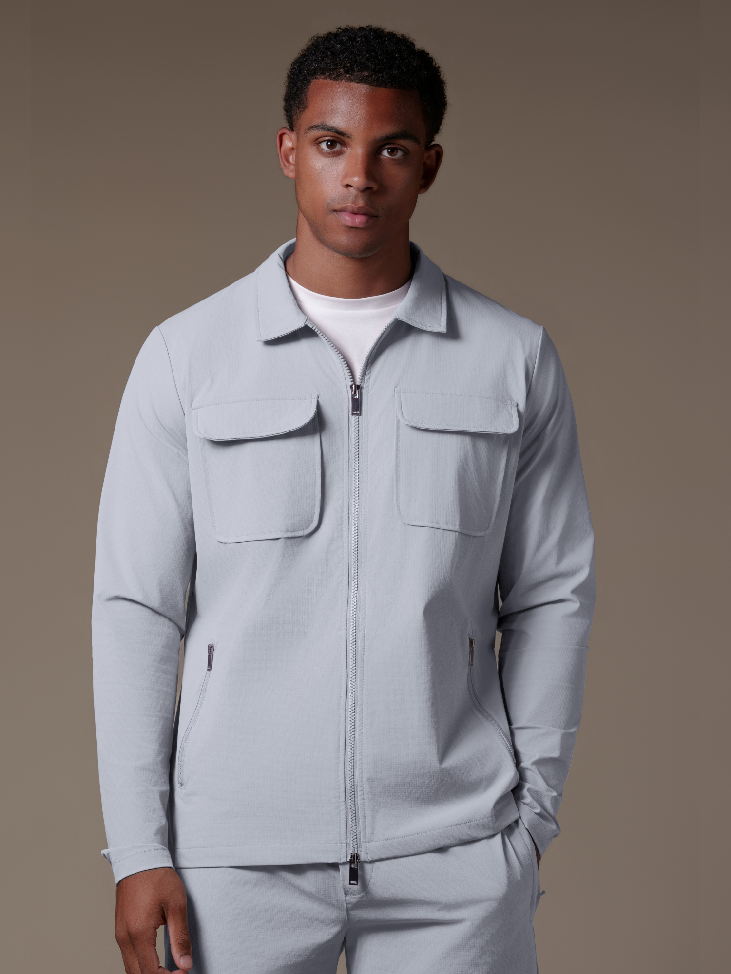 Cargo Tech Jacket - Grey