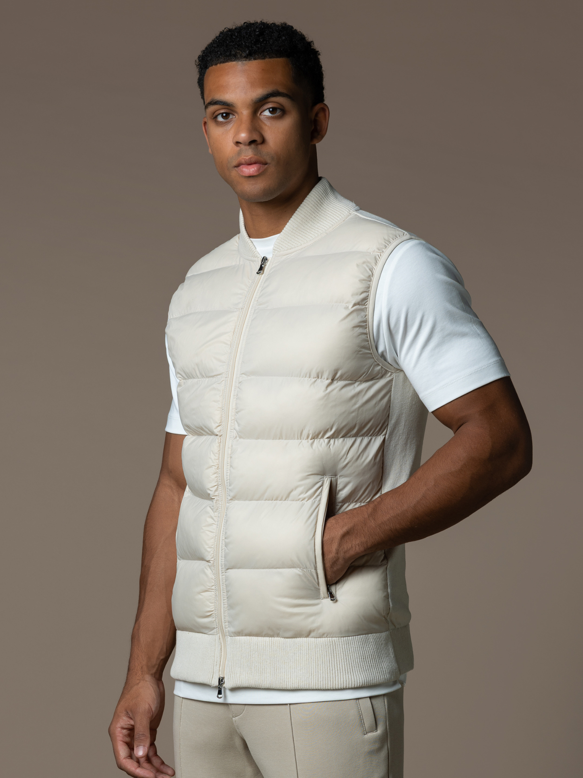 Hybrid Gilet - Beige
