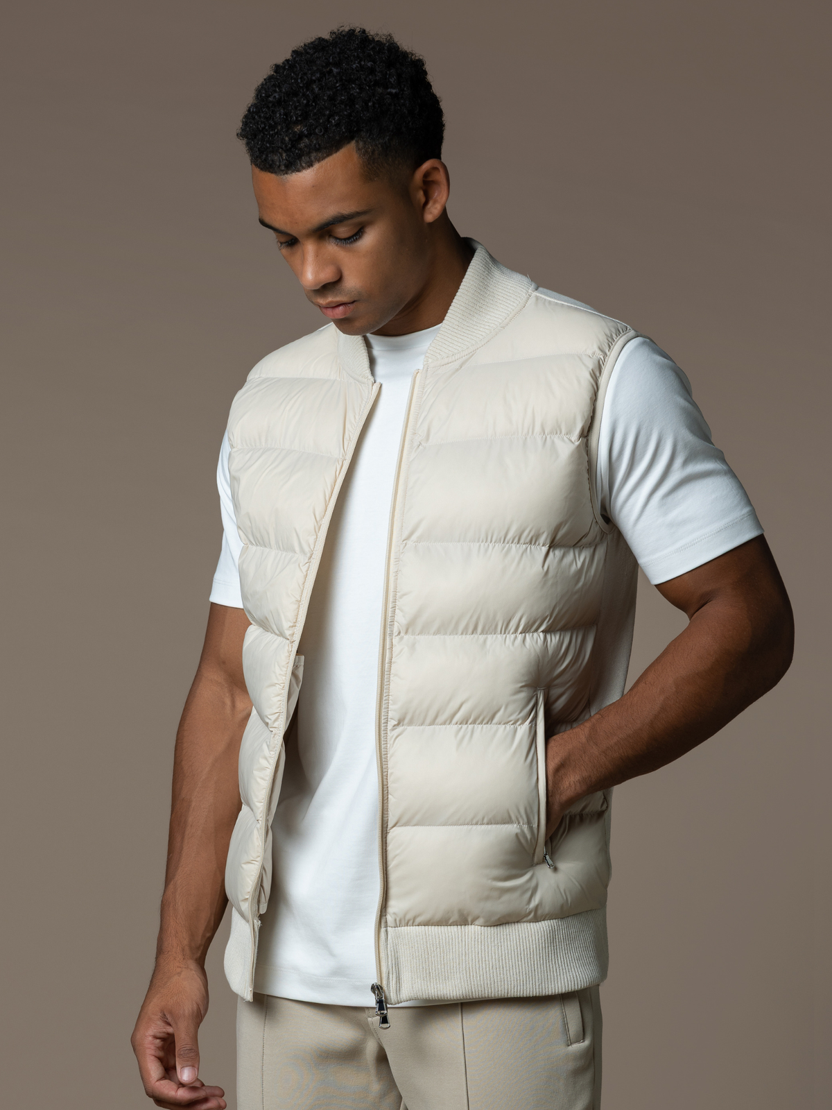 Hybrid Gilet - Beige