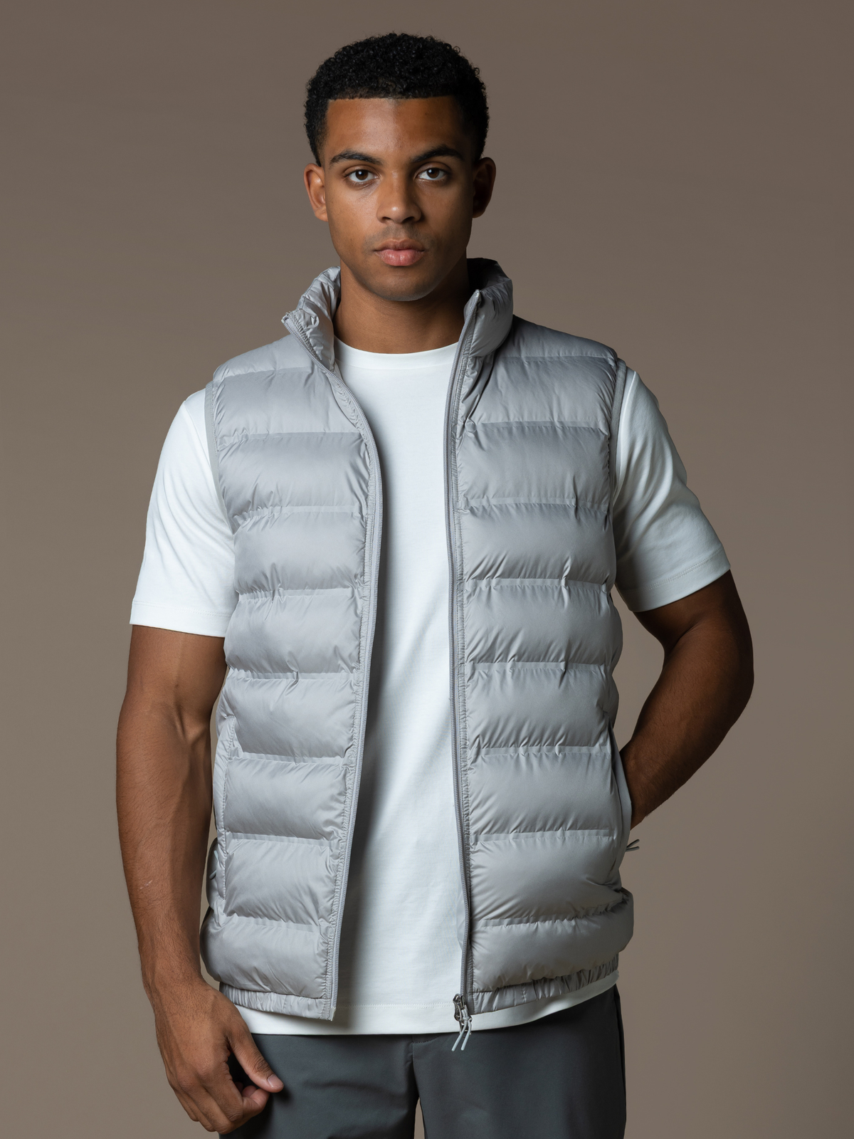 Tech Puffer Gilet - Grey