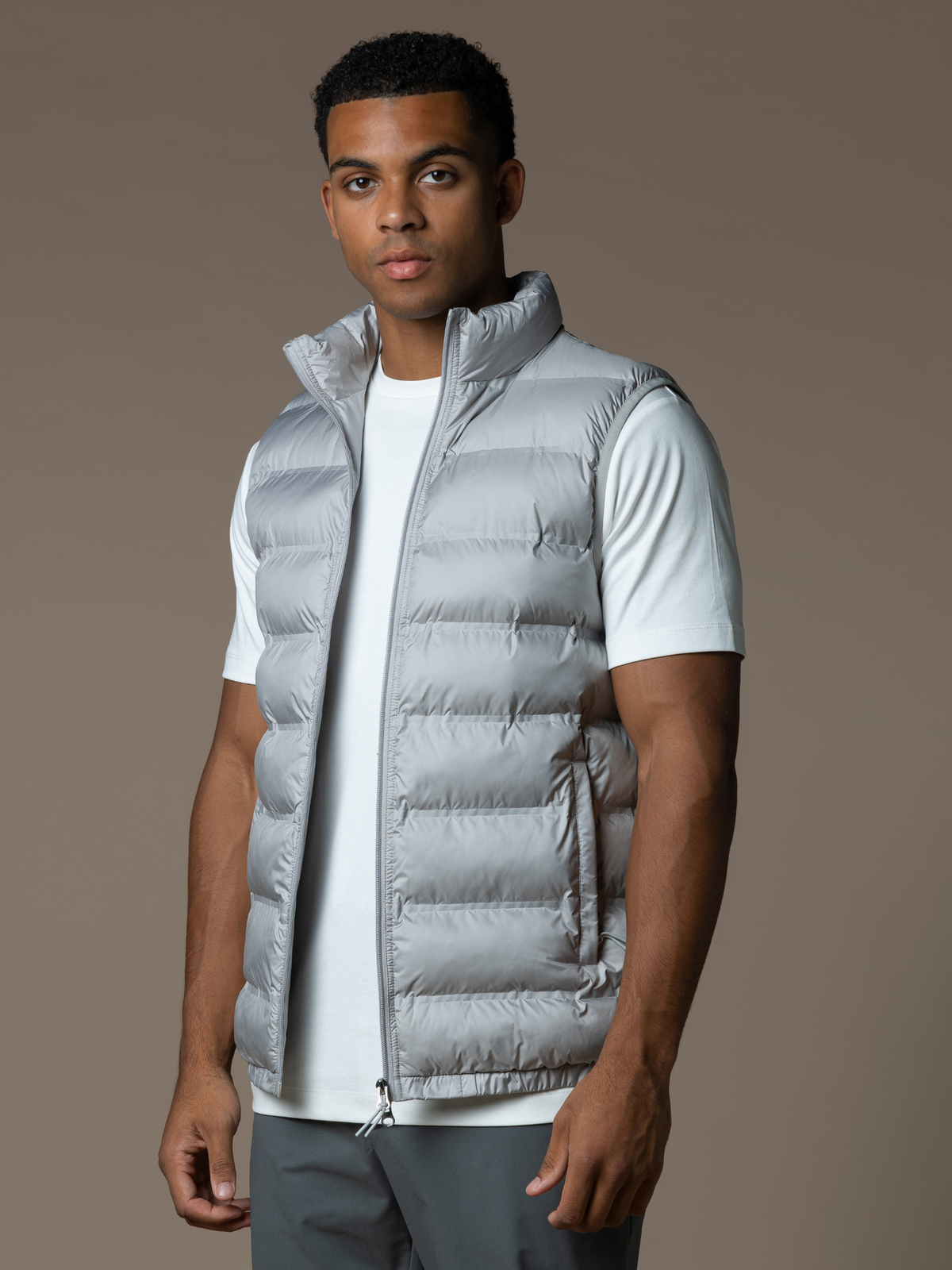 Tech Puffer Gilet - Grey