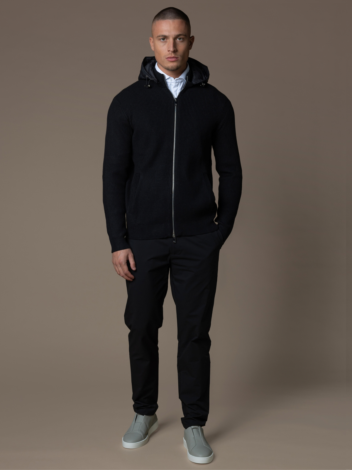 Hybrid Rib Jacket - Black