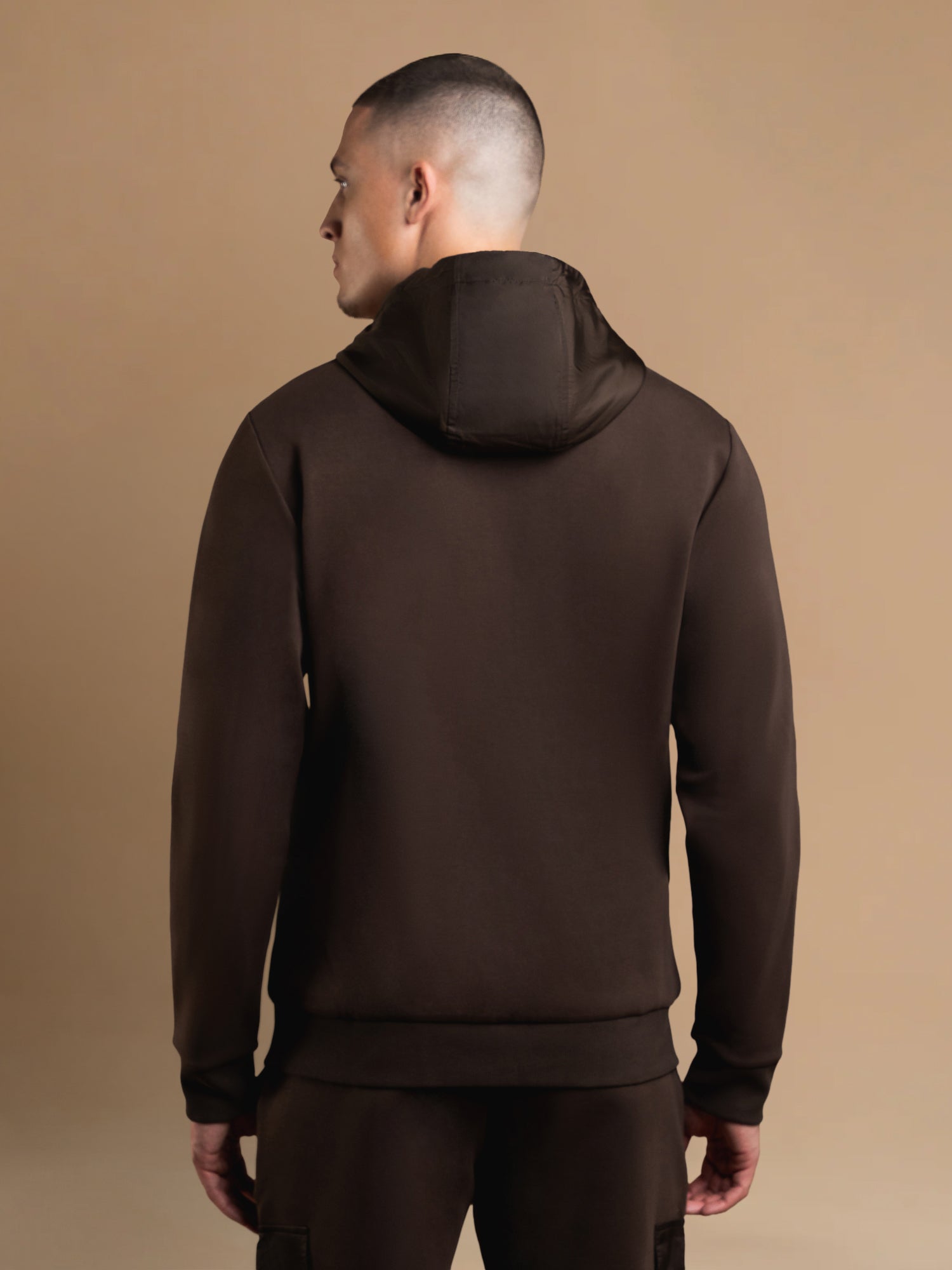 Hybrid Flow Windbreaker - Brown