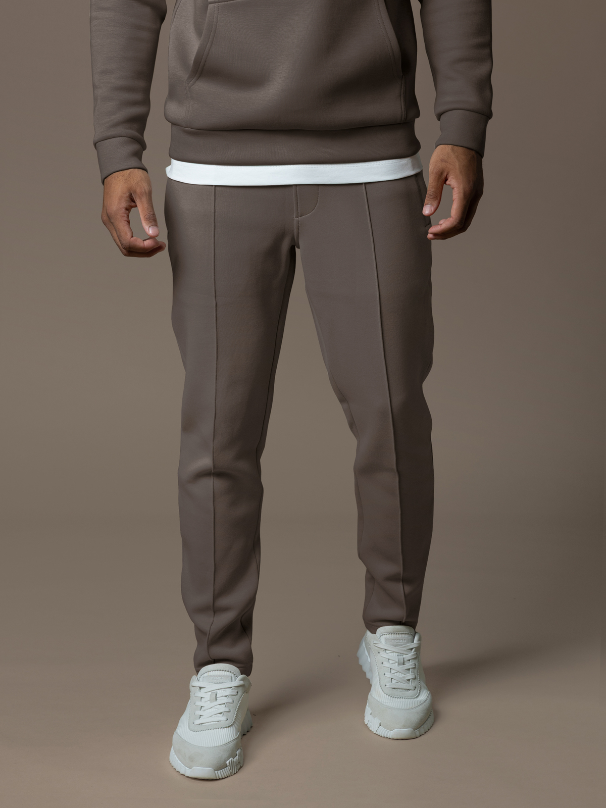 Essential Interlock Jogger - Taupe