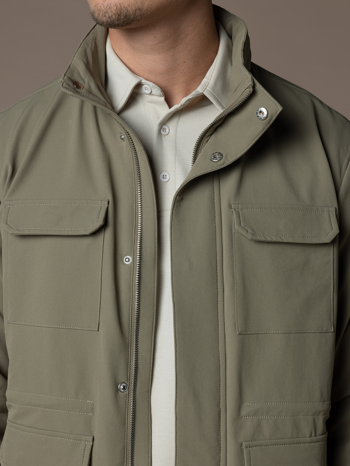 Tech Field Jacket - Taupe