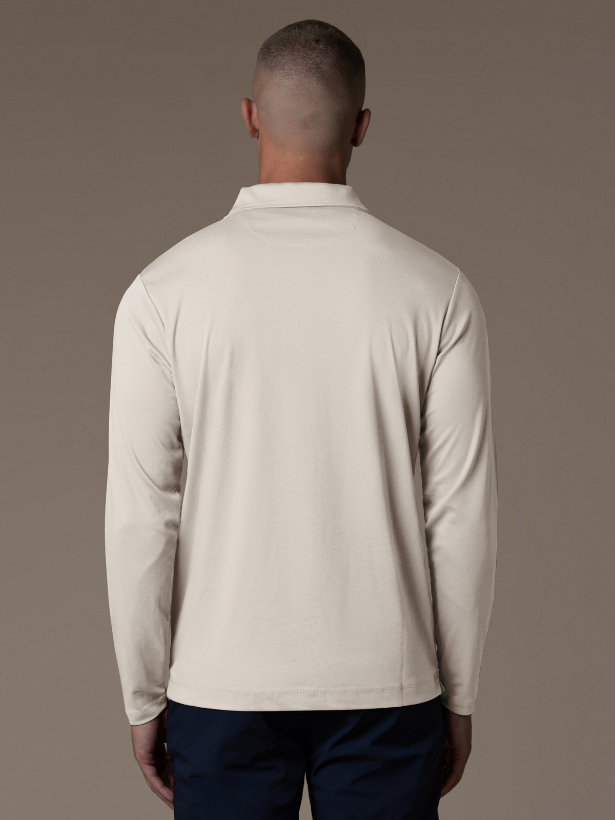 Lux Longsleeve Polo - Beige