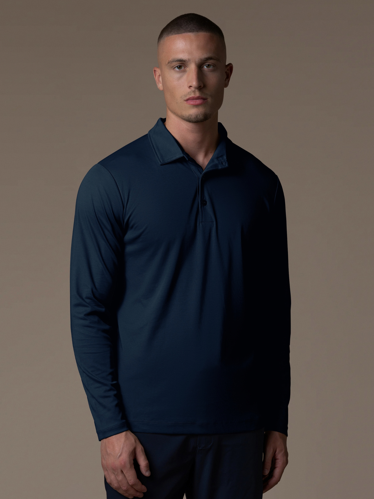 Lux Longsleeve Polo - Navy