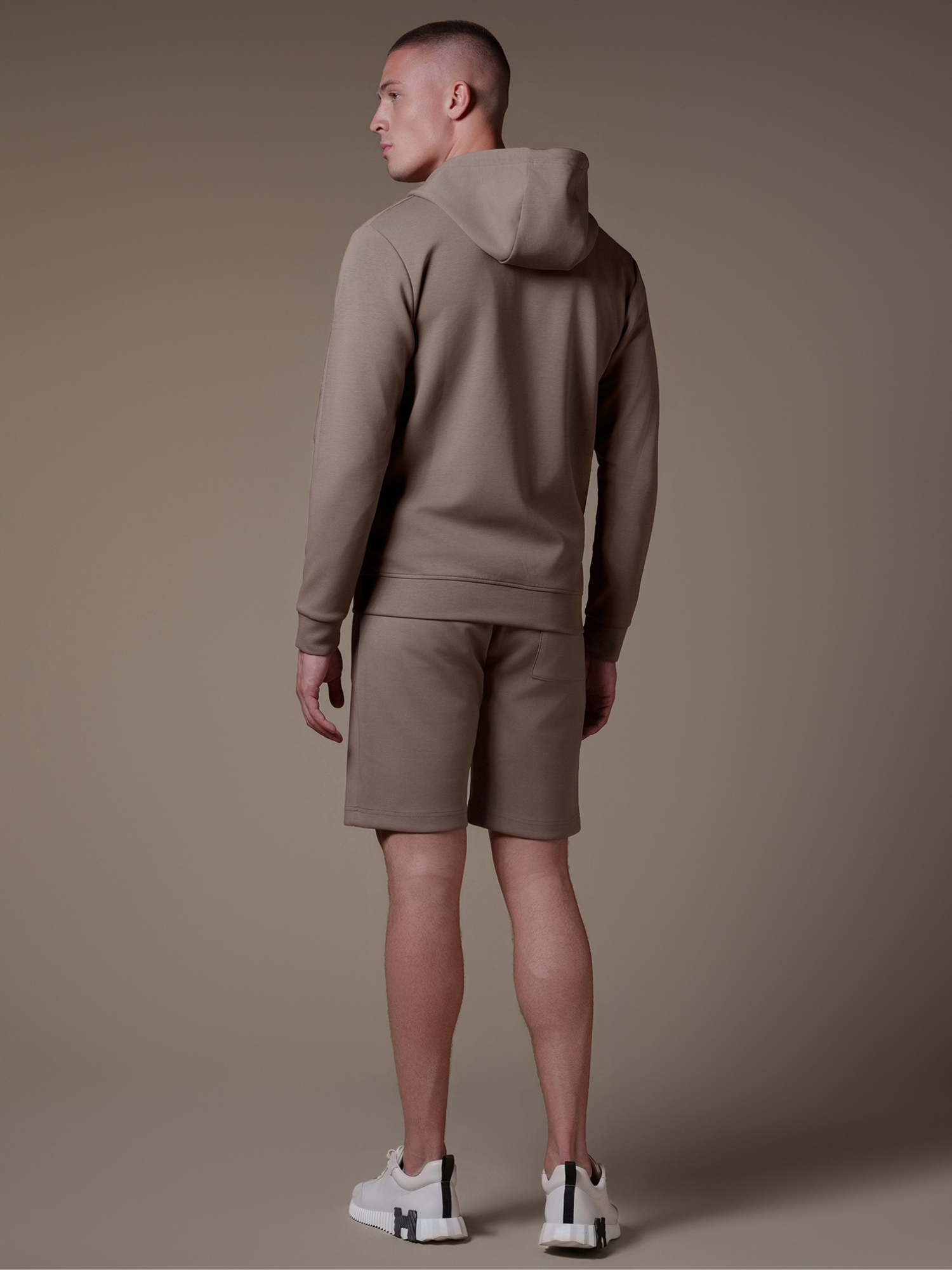 Interlock Flow Short Set - Taupe