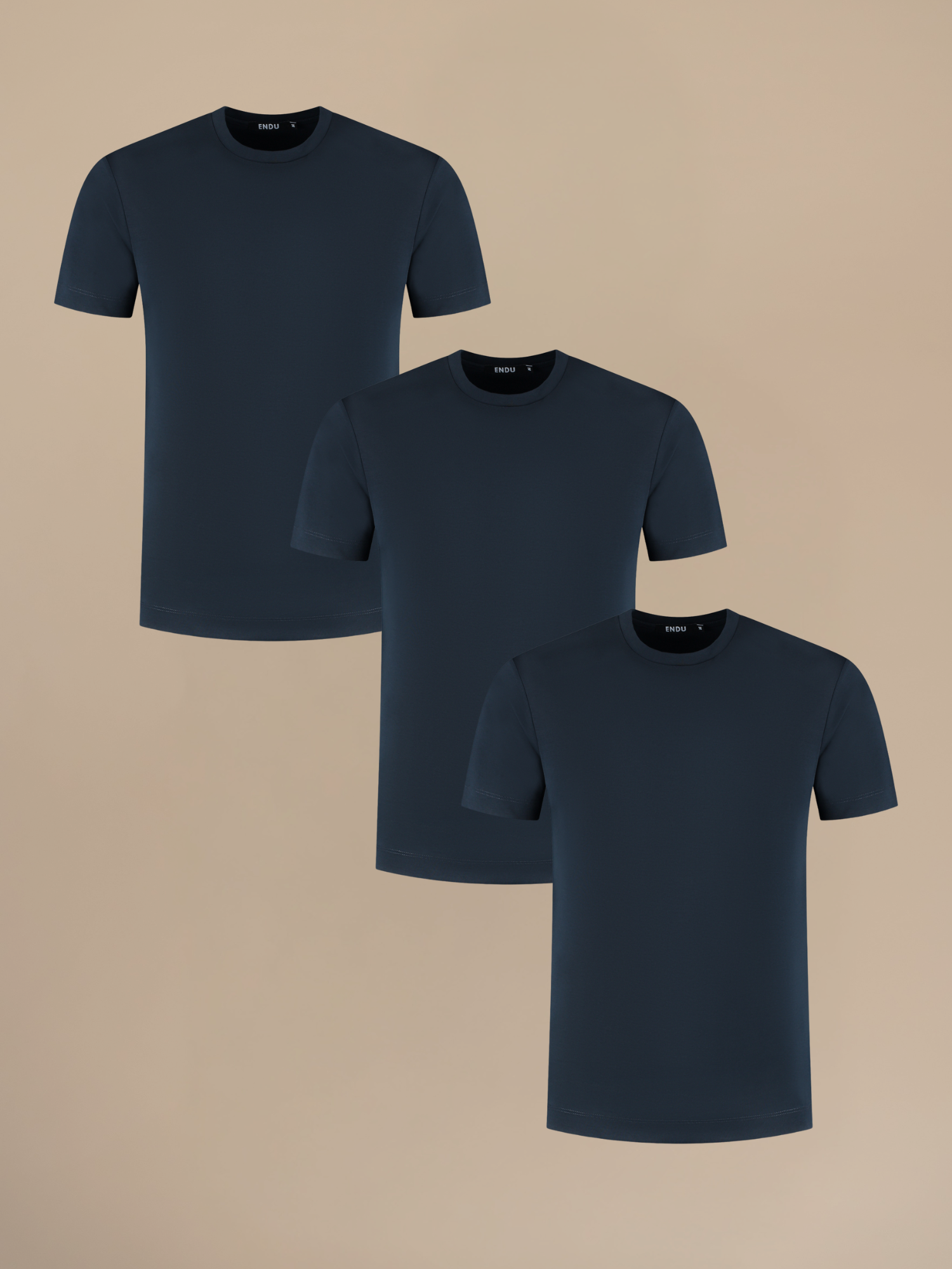 Essential Lux T-Shirt - 3 PACK - Navy