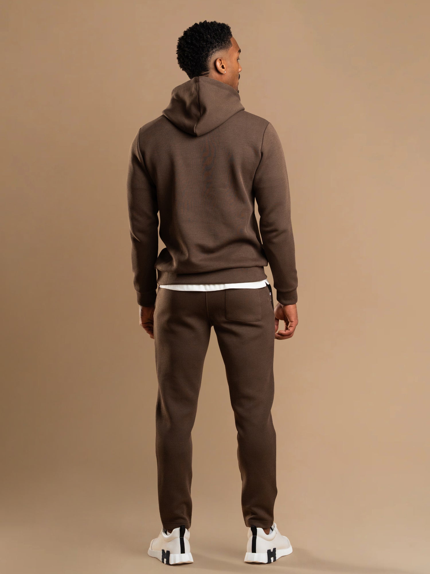 Essential Interlock Hoodie - Brown