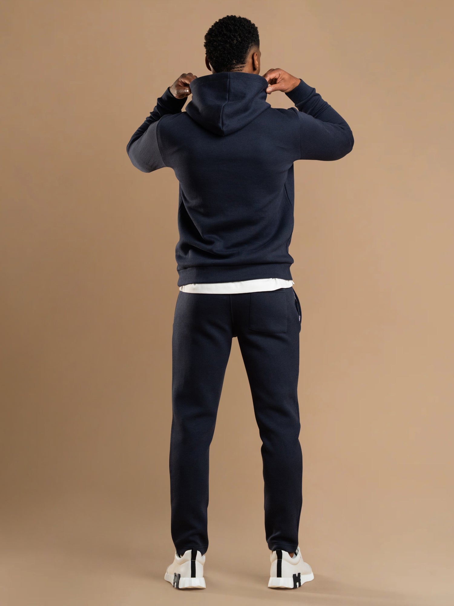 Essential Interlock Hoodie - Navy