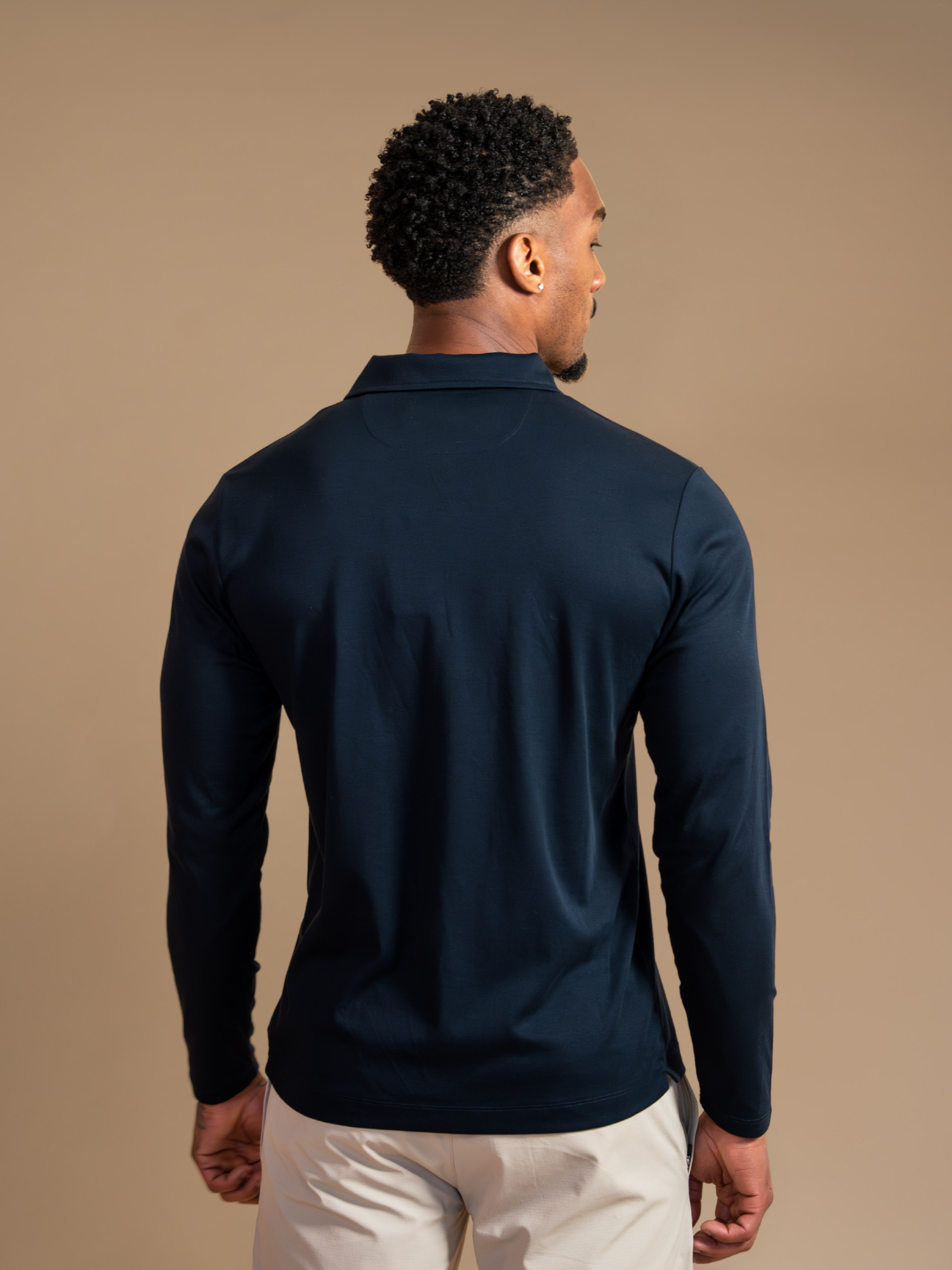 Lux Longsleeve Polo - Navy