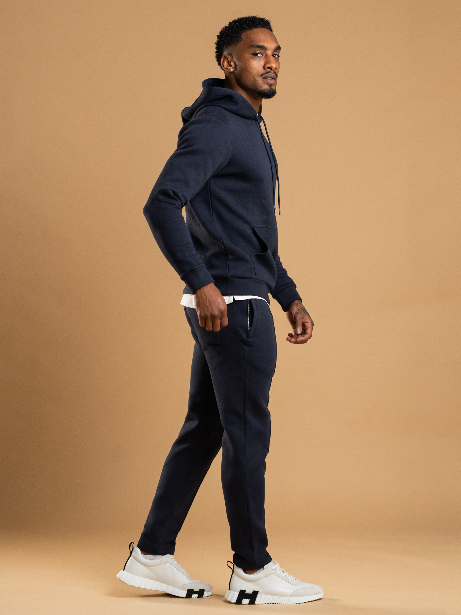 Essential Interlock Jogger - Navy