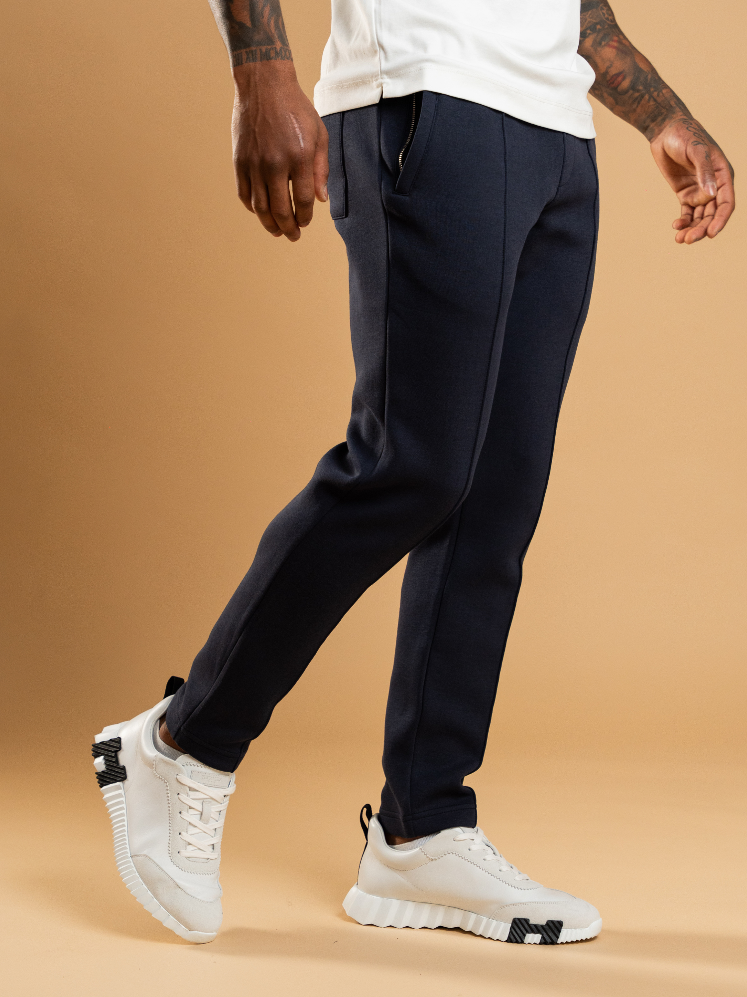 Essential Interlock Jogger - Navy