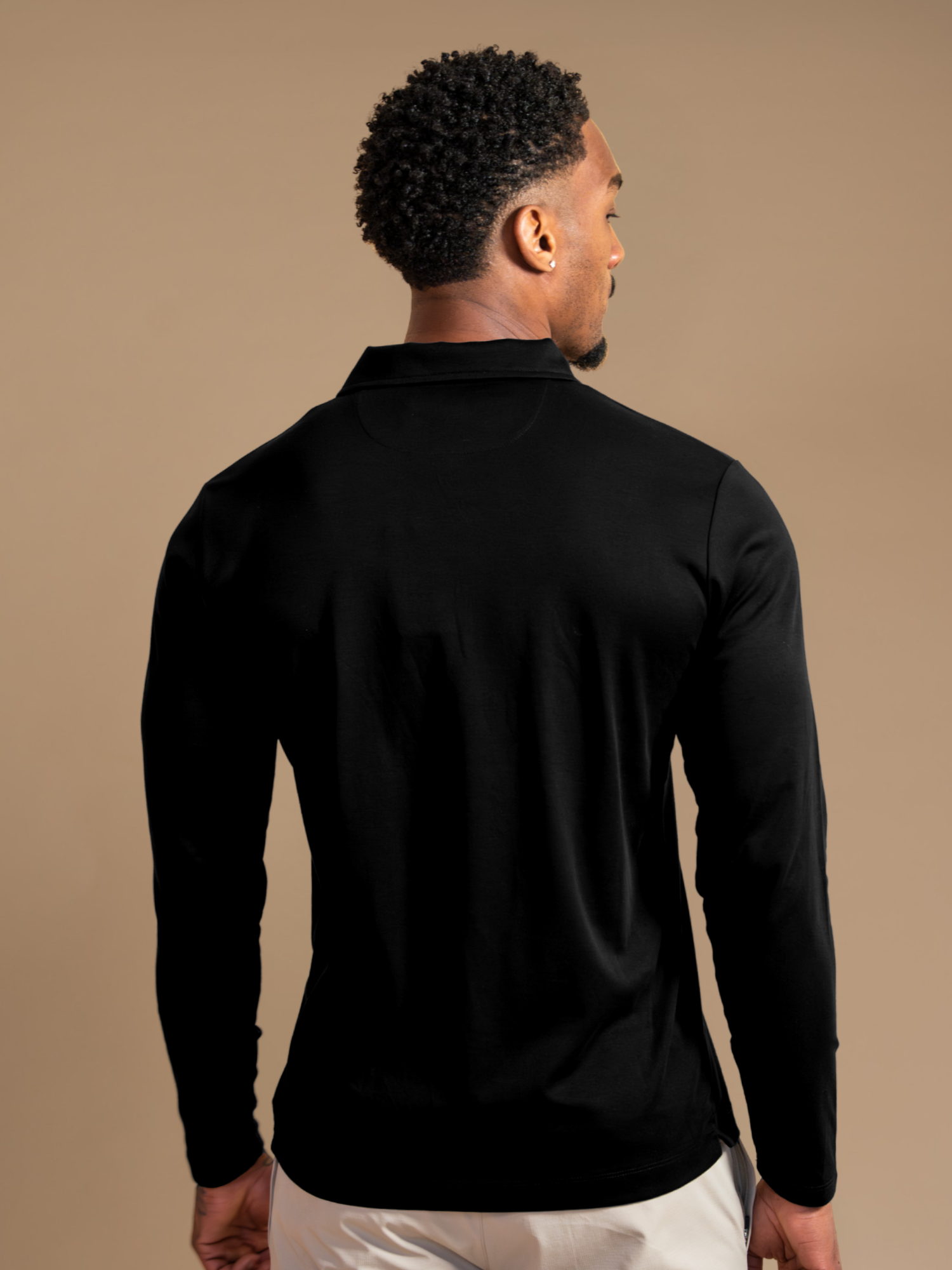 Lux Longsleeve Polo - Black