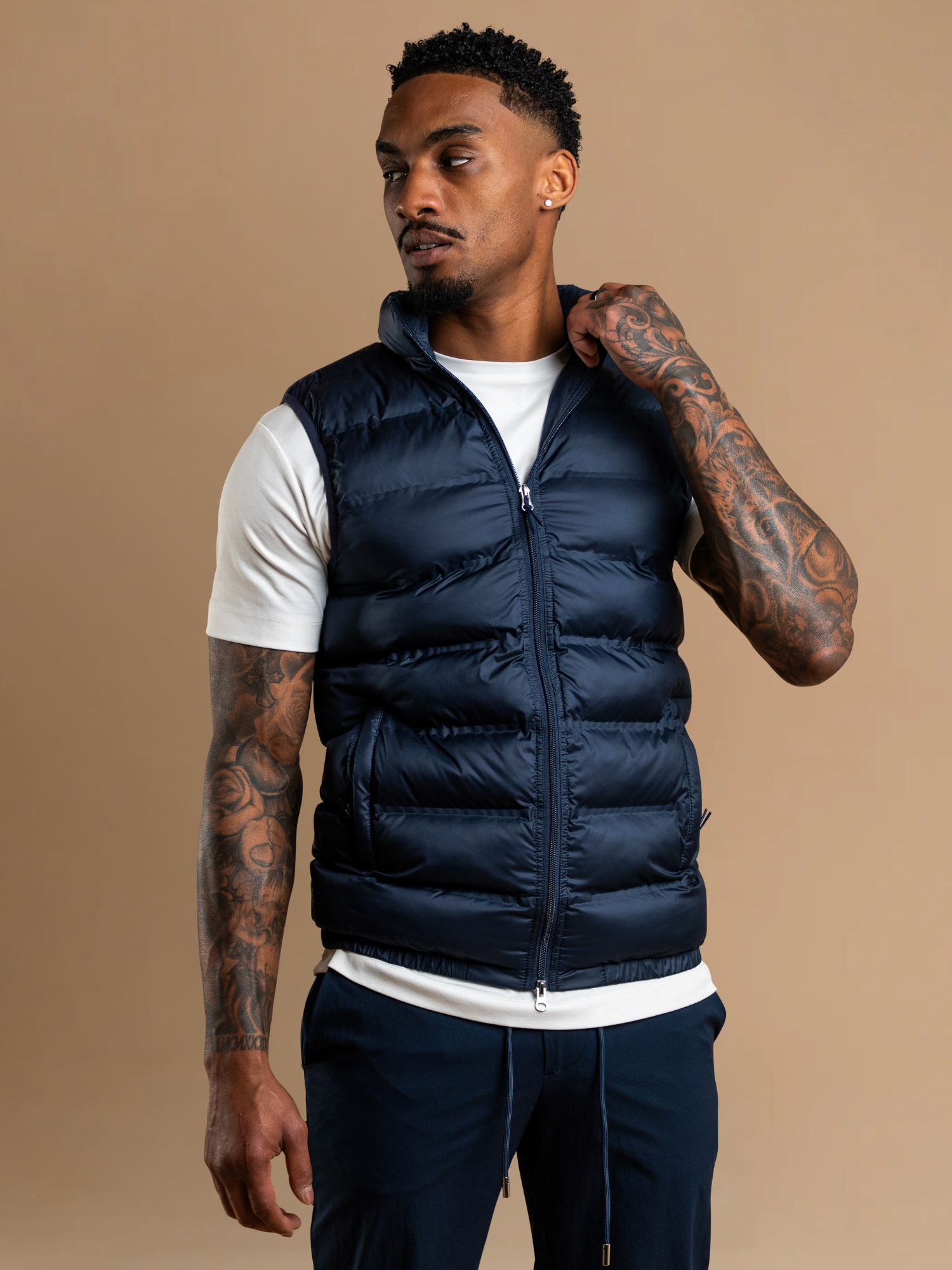 Tech Puffer Gilet - Navy