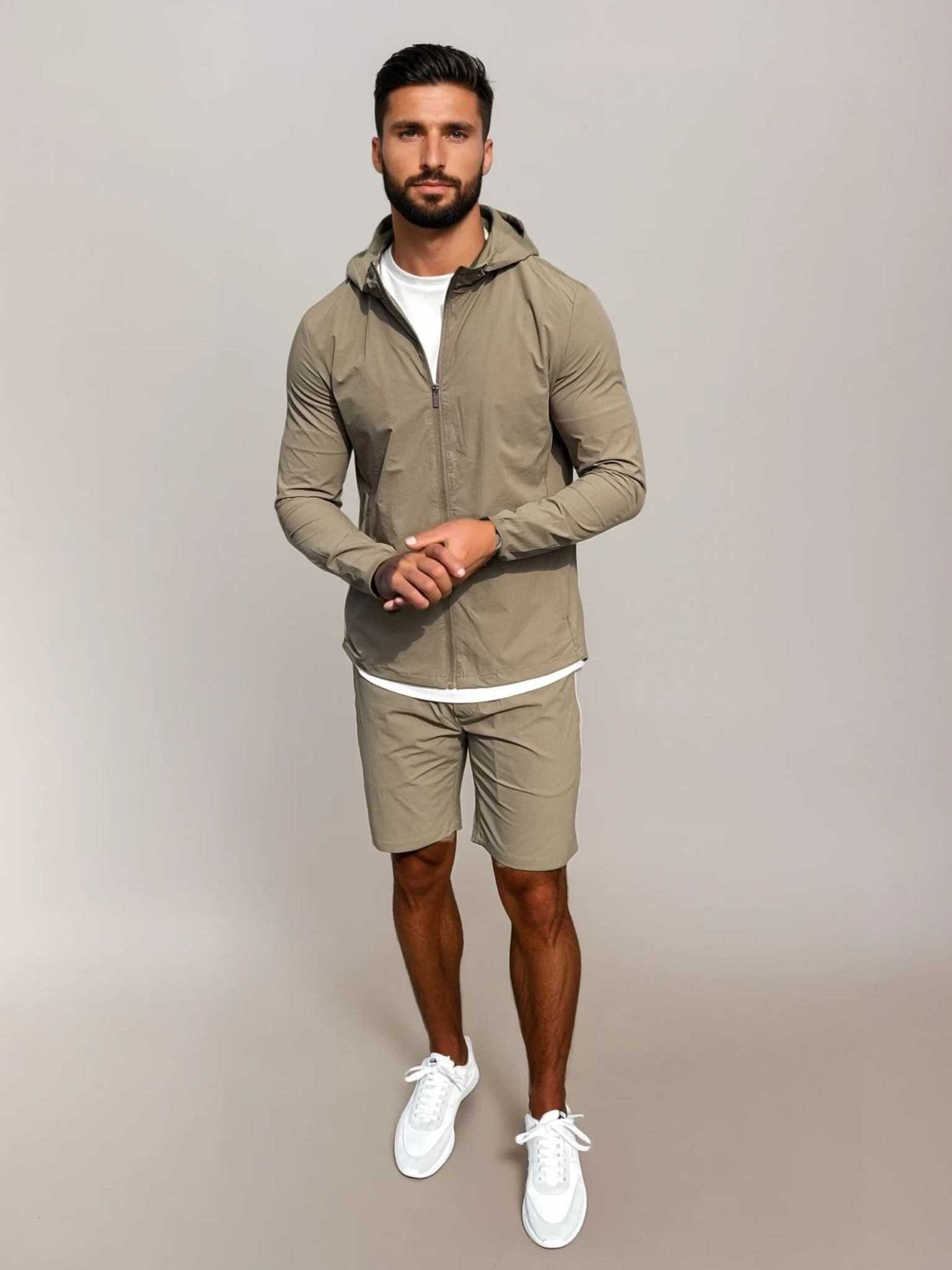 Tech Windbreaker Set - Mocca
