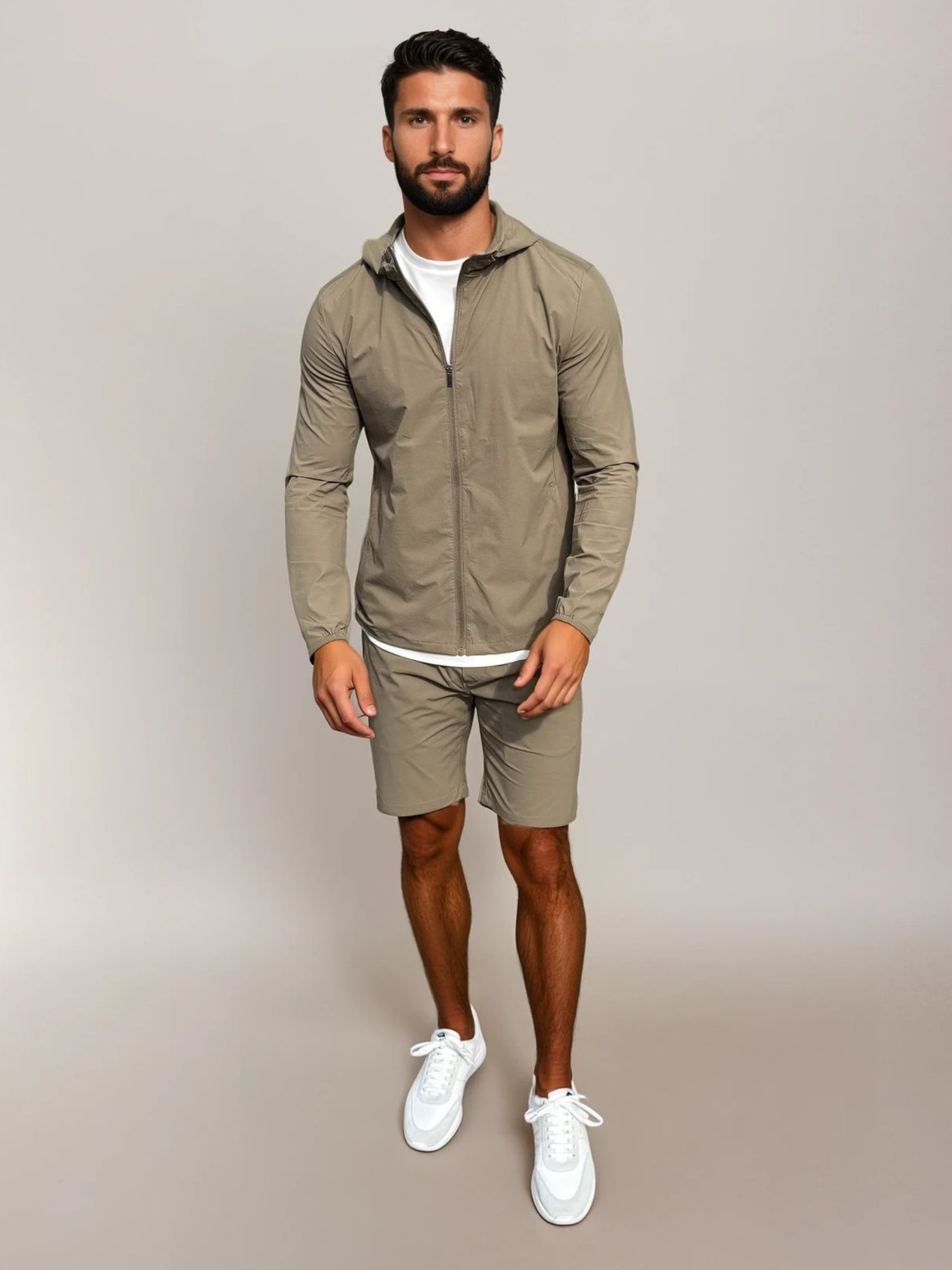 Tech Windbreaker Set - Mocca