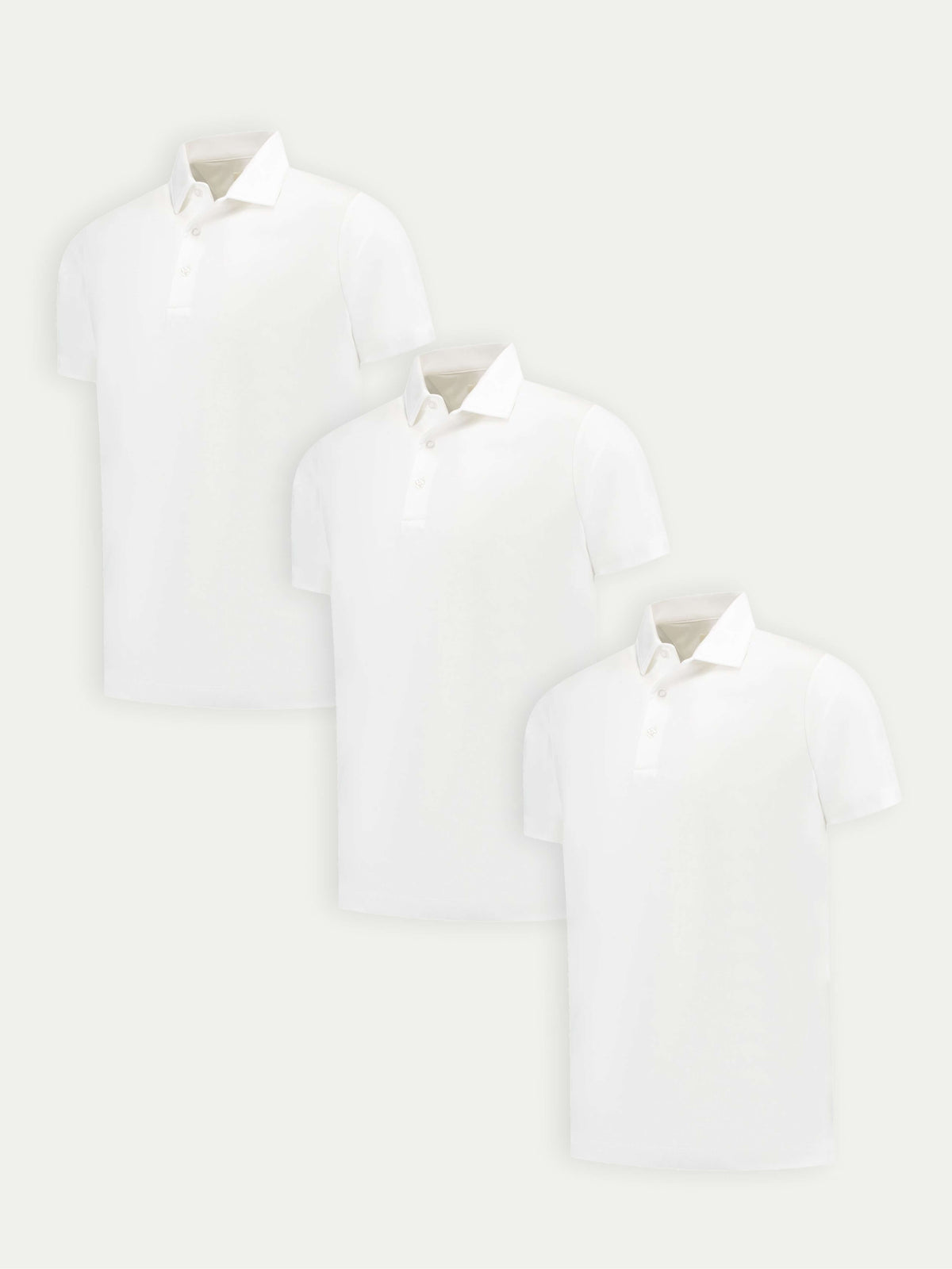 Lux Polo - Mixed 3 Pack - White