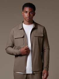 Cargo Tech Jacket - Mocca