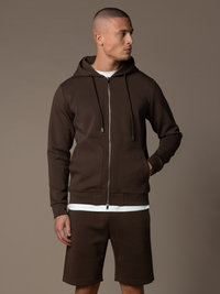 Interlock Flow Short Set - Brown