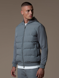 Hybrid Quilted Windbreaker - Grey
