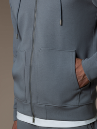 Interlock Flow Zip Hoodie - Grey