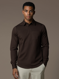 Como Longsleeve Polo - Brown
