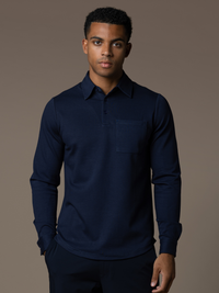 Como Longsleeve Polo - Navy