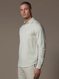 Como Longsleeve Polo - Light Beige