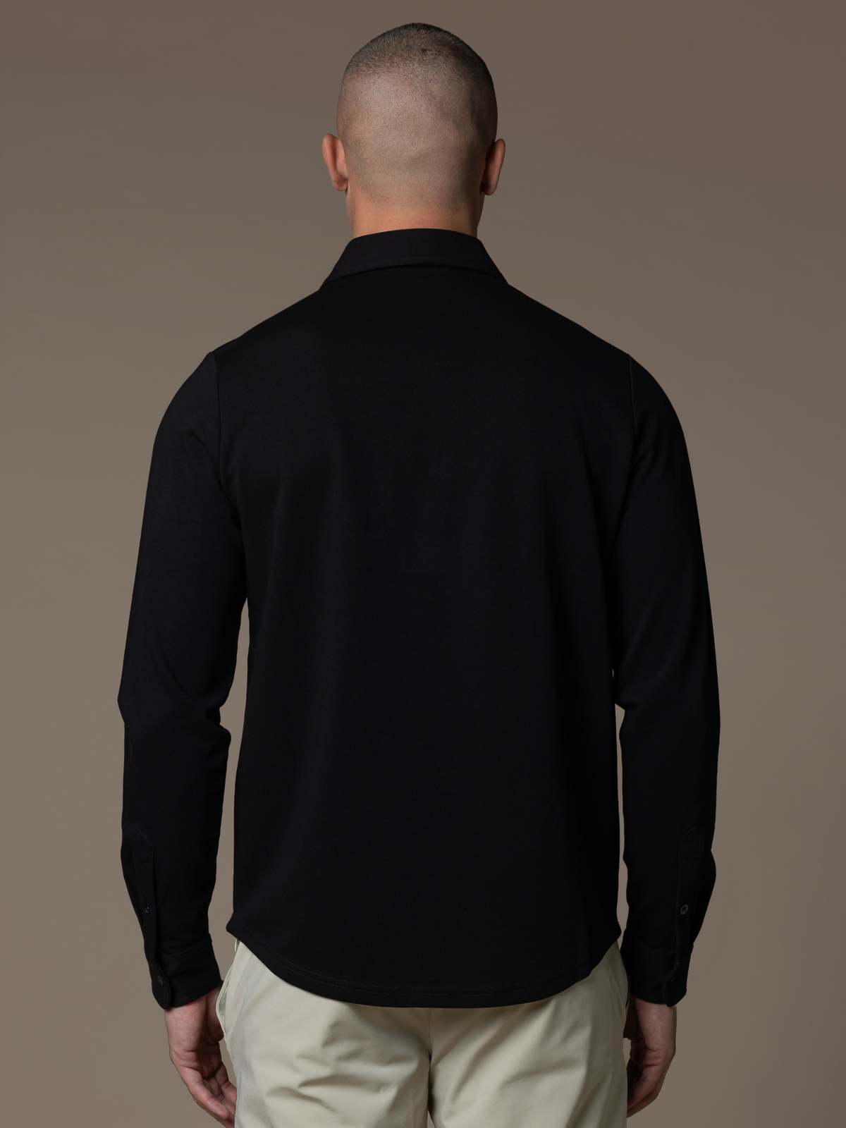 Como Longsleeve Polo - Black