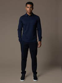 Como Longsleeve Polo - Navy