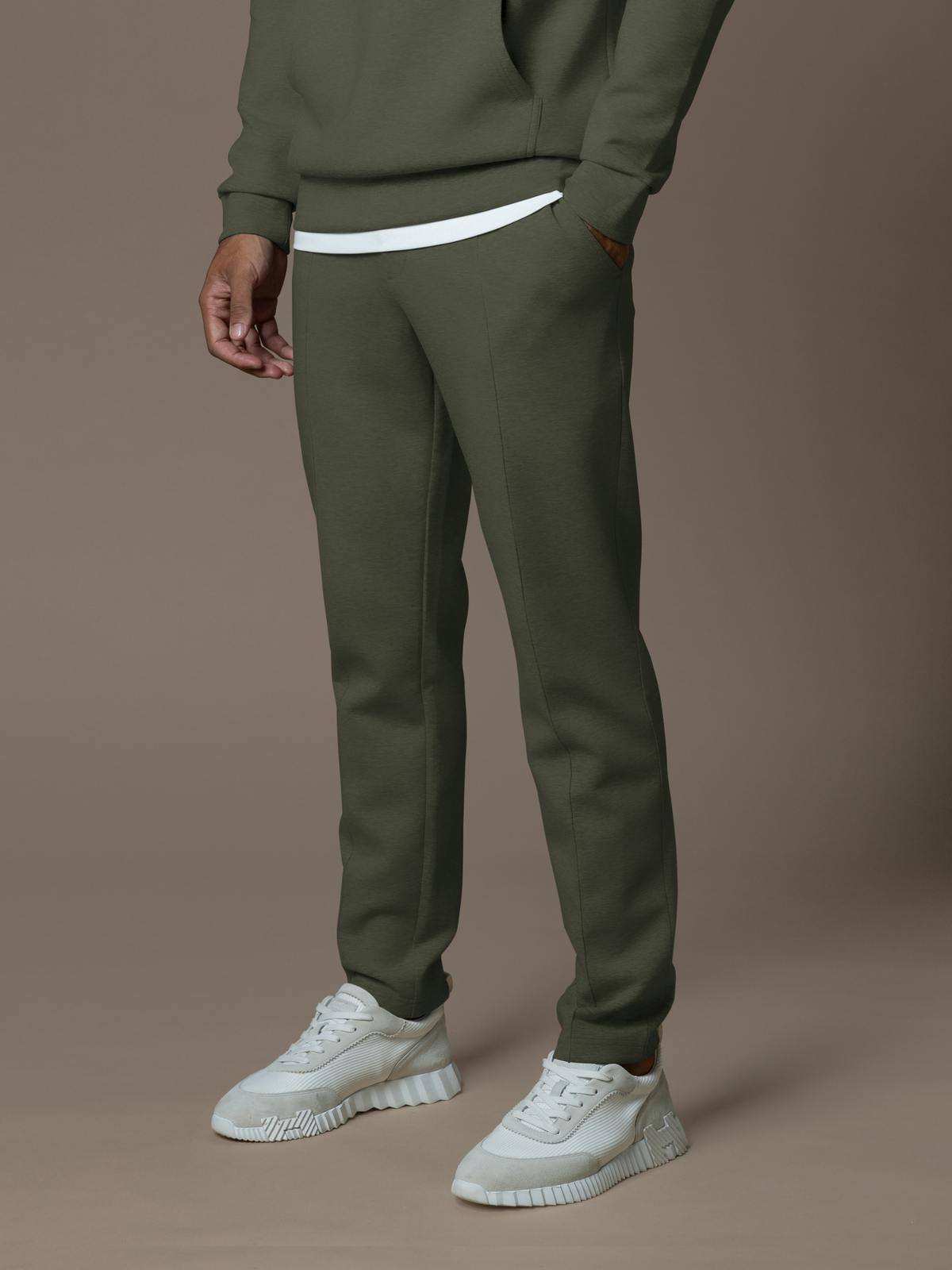 Essential Interlock Flow Jogger - Forest Green