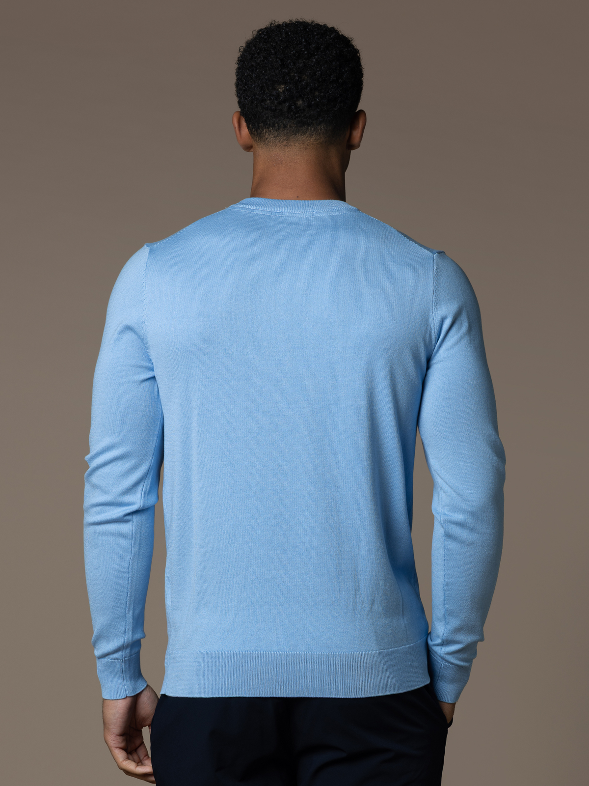 Knit Crewneck - Light Blue