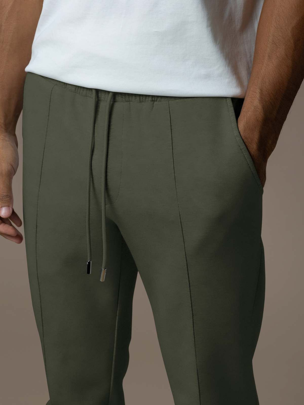 Essential Interlock Flow Jogger - Forest Green