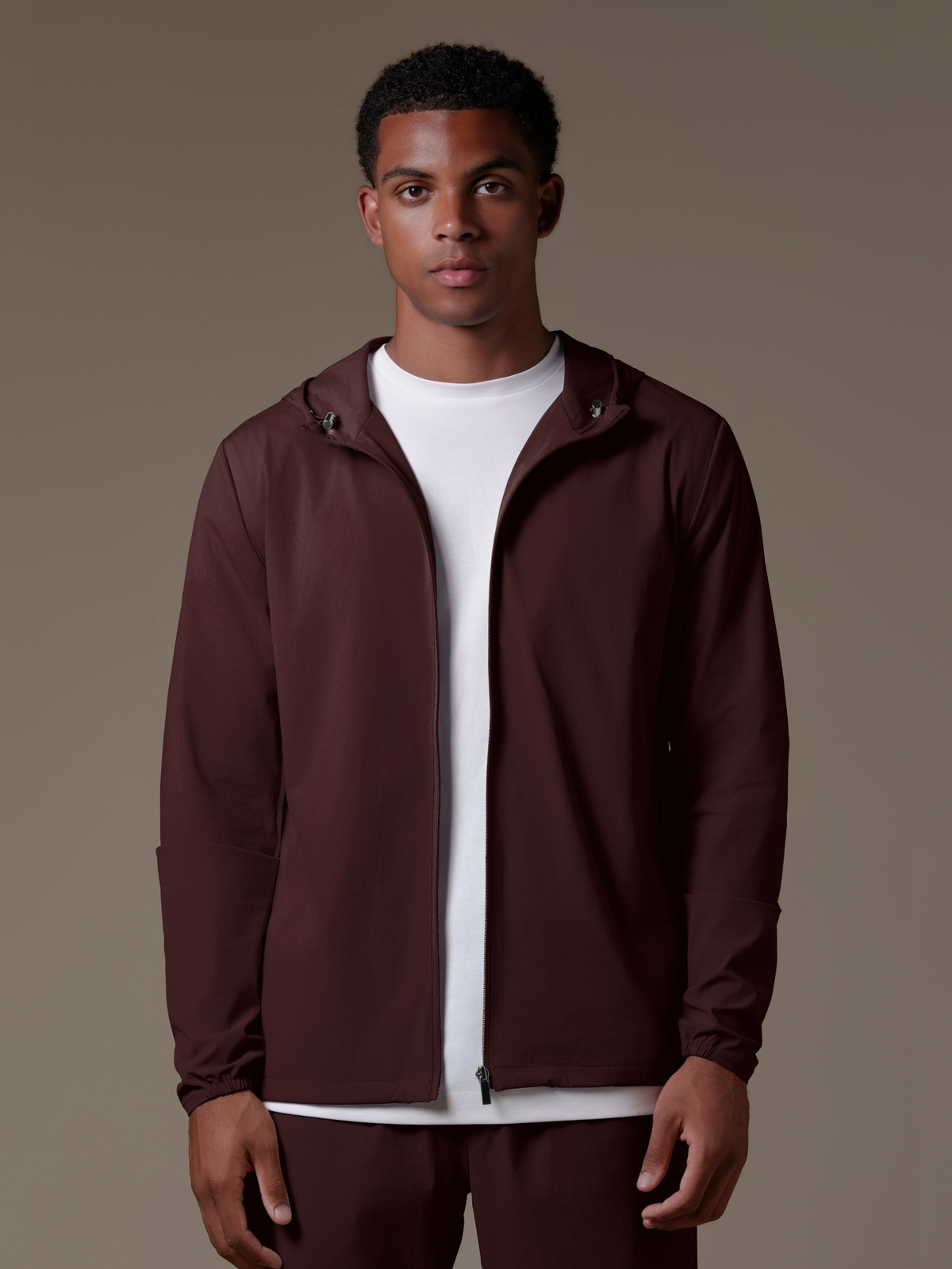 Tech Windbreaker - Burgundy