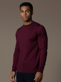 Knit Crewneck - Burgundy