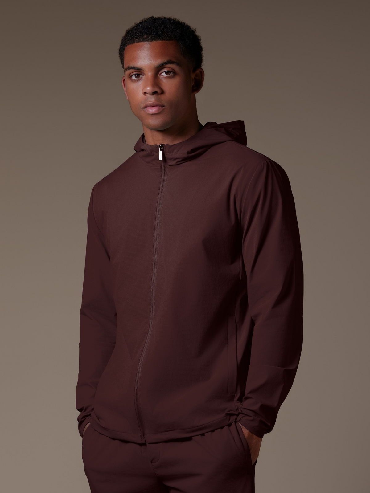 Tech Windbreaker - Burgundy