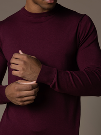 Knit Crewneck - Burgundy
