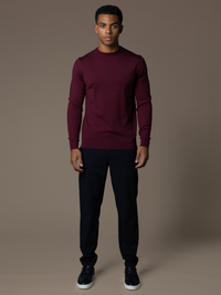 Knit Crewneck - Burgundy