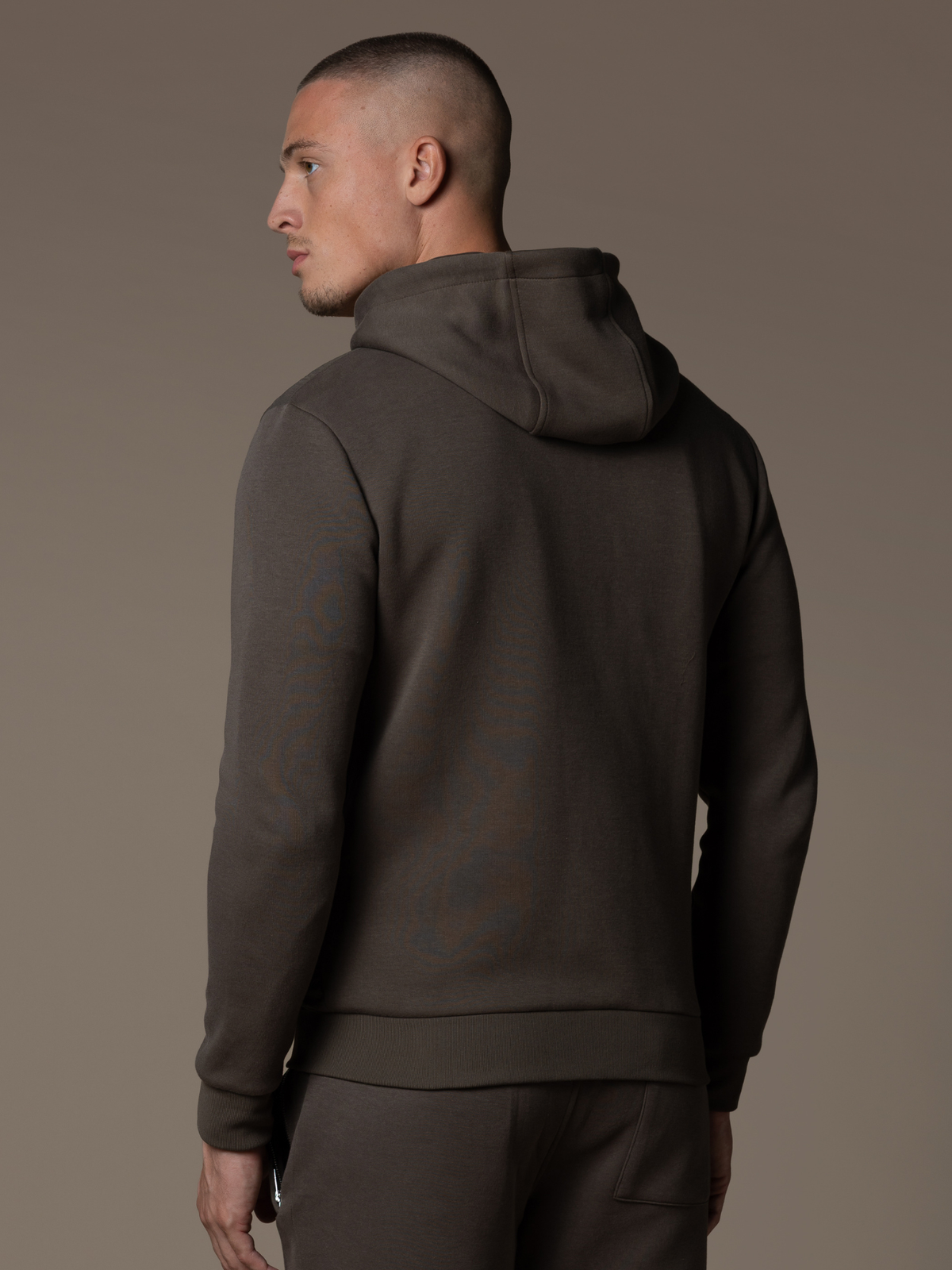 Hybrid Quilted Windbreaker - Brown