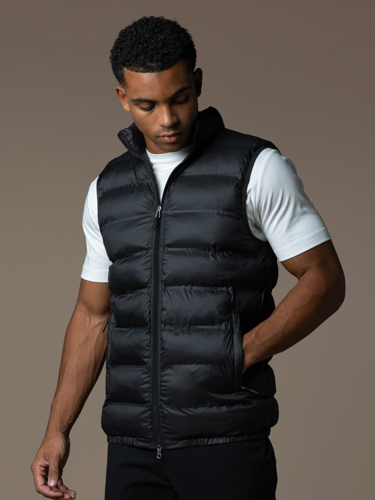 Tech Puffer Gilet - Black