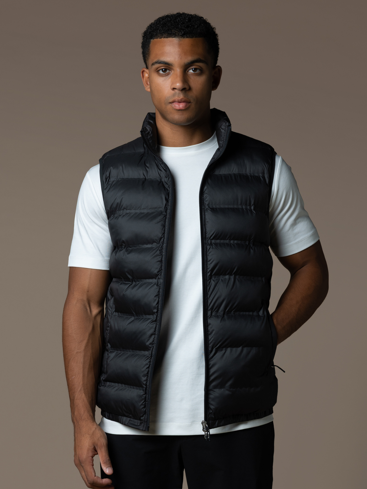 Tech Puffer Gilet - Black